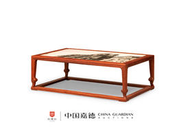 红桥红  家具严选  缅甸花梨（大果紫檀）【68 石面 天鹅脚 小炕几】