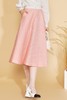 DEL CHEN 粉色肌理感A型半身裙 2534 商品缩略图0