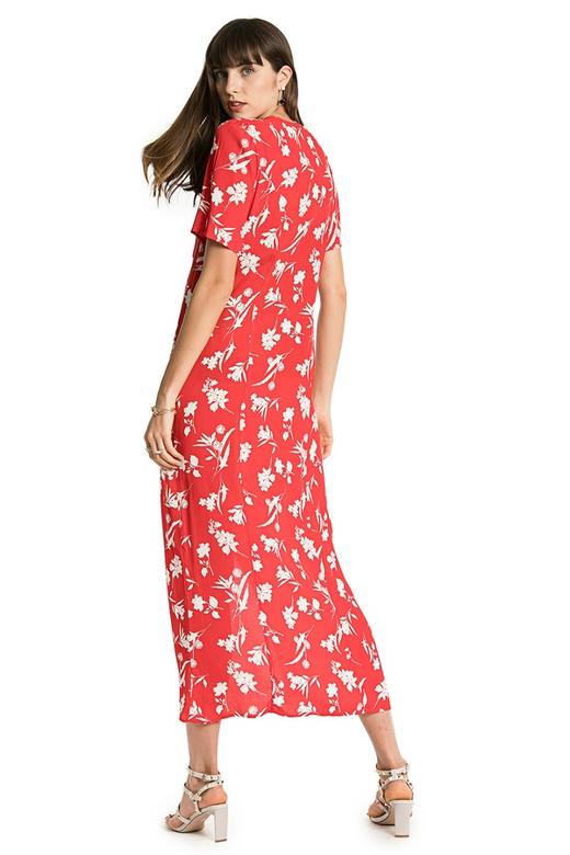 ZARA 两穿式红色印花连衣裙 2563 商品图3