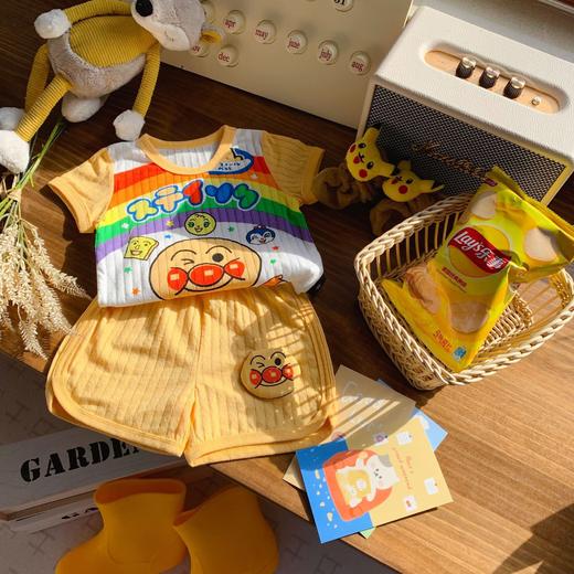 【ins！儿童家居服】2023夏新款男女童短袖短裤两件套儿童韩系套装宝宝纯棉圆领上衣 商品图6