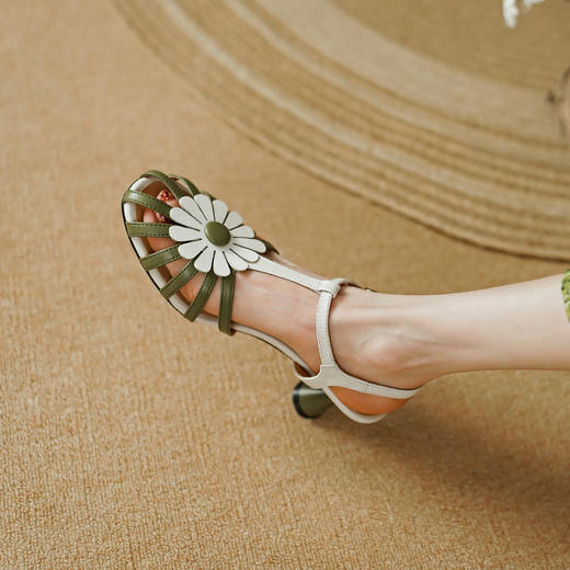 时尚韩版，拼色高跟凉鞋PS1337 商品图9