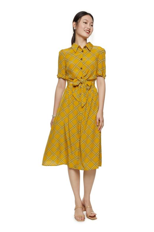 SUMMER & SAGE 腰部镂空印花连衣裙 7071 商品图4