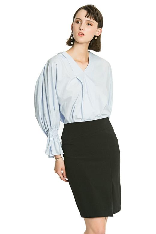 NOIR 蓝色茧型衬衫 3052 商品图1