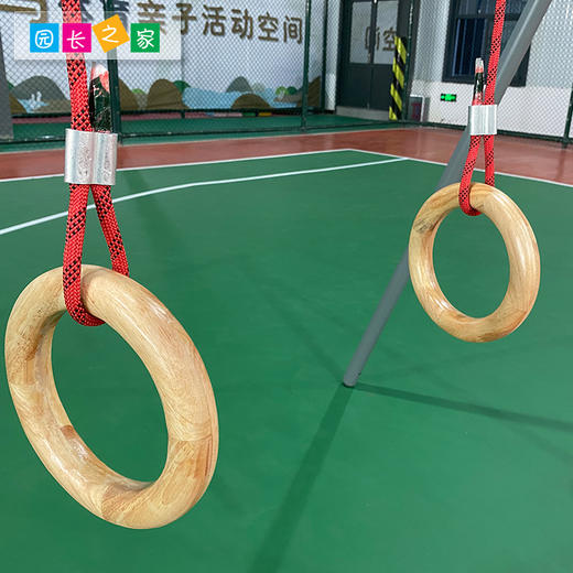 木质吊环秋千组儿童感统康复训练器材悬挂吊缆教具配件家用悬吊器 商品图3
