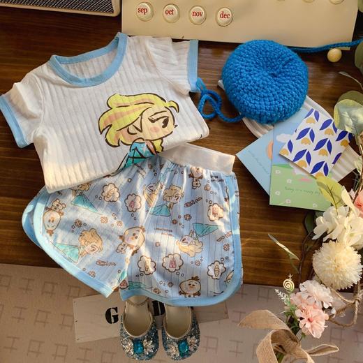 【ins！儿童家居服】2023夏新款男女童短袖短裤两件套儿童韩系套装宝宝纯棉圆领上衣 商品图11