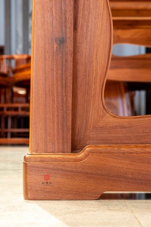 红桥红  家具严选  缅甸花梨（大果紫檀）【262带托子 插肩榫大画案 】 商品图7