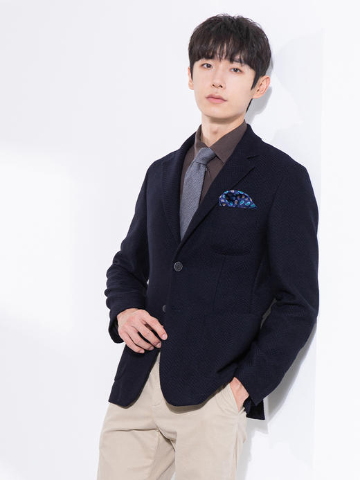 callisto藏青提花羊毛便西 FRFJK155T 商品图1