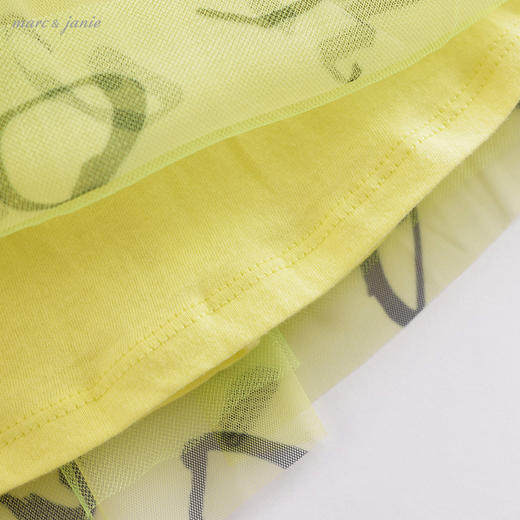 马克珍妮夏装 女童网纱蛋糕裙半身裙 儿童短裙221905 商品图4