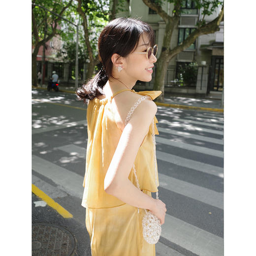 Even Vintage | 手工扎染 原创小众漏肩吊带连衣裙2021新夏甜美 商品图2