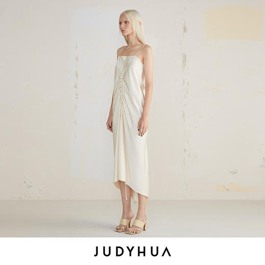 JUDYHUA 皱褶设计款吊带裙 商品图1