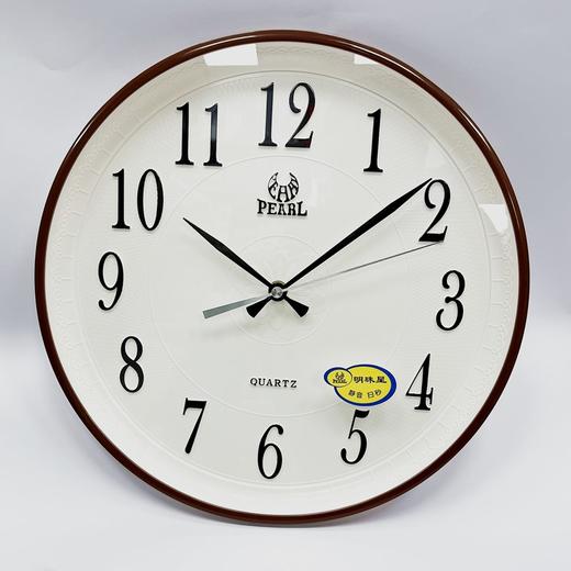 明珠星PW342圆形石英钟挂钟钟表直径34cm一个 商品图0