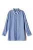 OCHIRLY欧时力 拼色翻领蓝色长款衬衣 8898 商品缩略图4