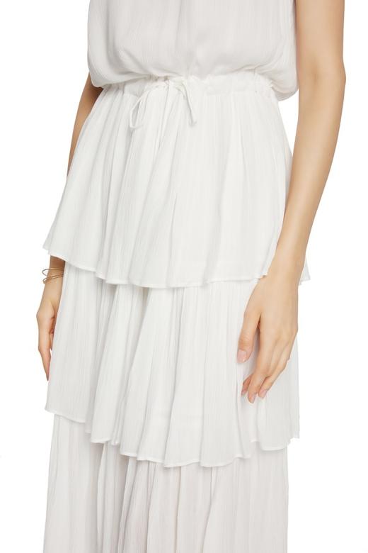 SUPIN 白色无袖蛋糕连身裙 7112 商品图2