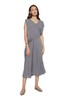 DEHUNTER 灰色V领无袖连衣裙 7127 商品缩略图0