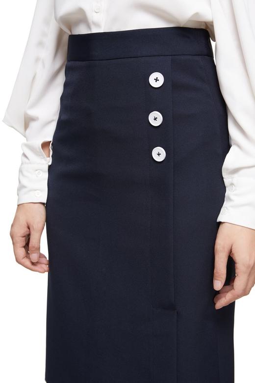 LNNNS 纽扣装饰高腰半身裙 9087 商品图4