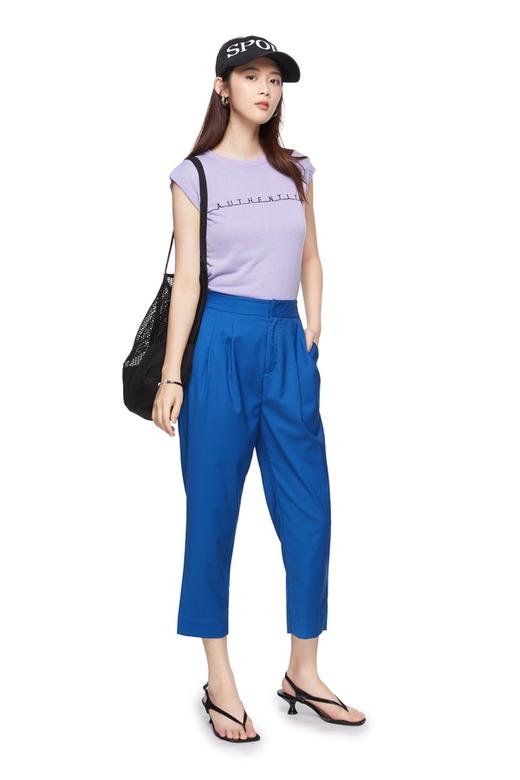 Kai & Kiera 蓝色褶裥锥形裤 9153 商品图1