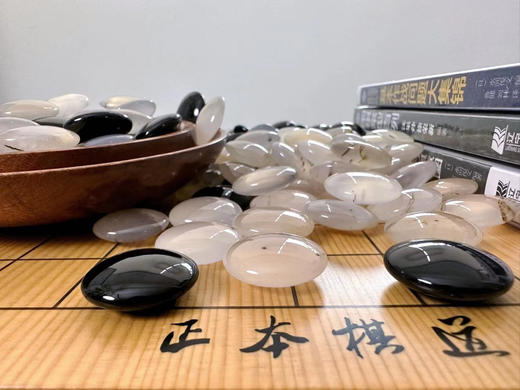 天然草花玛瑙围棋子 商品图2