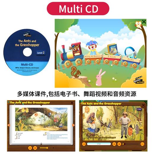 Ready Action 英文艺术戏曲小学系列手工课程幼儿少儿英语音乐剧教材趣学趣味书本练习册挂图互动光盘手工 商品图2