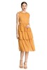 AVA 黄色荷叶边收腰连衣裙 2893 商品缩略图0