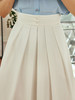 OLrain欧芮儿法式白色半身裙女夏季2023年新款高腰时尚中长款伞裙 商品缩略图1