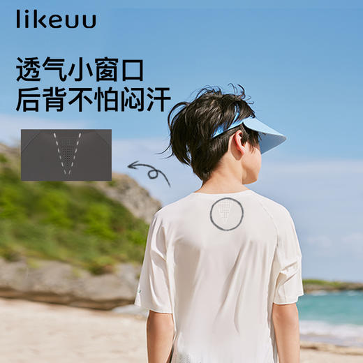 likeuu男女童夏季运动透气短袖T恤清凉运动背心ZY 商品图3