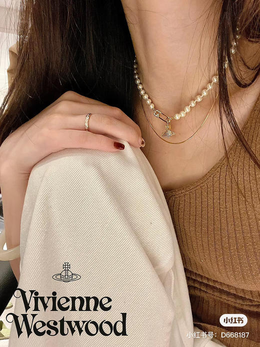 Vivienne Westwood 西太后 
珍珠别针项链 商品图5
