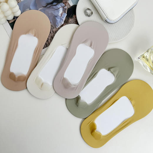 老米优品/ 3双1组，2组包邮❤原色原初 自然自在《 任意剪不脱丝女士纯色船袜》盛夏大爱~ WZ230426C 商品图1