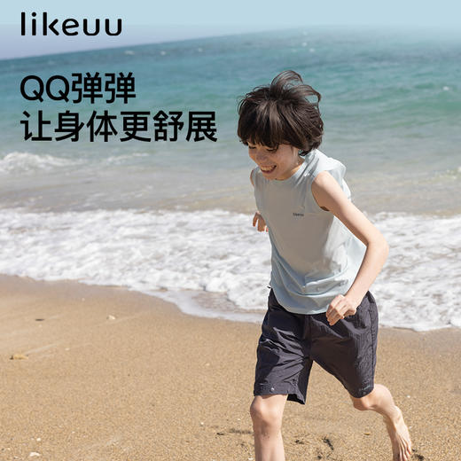 likeuu男女童夏季运动透气短袖T恤清凉运动背心ZY 商品图2