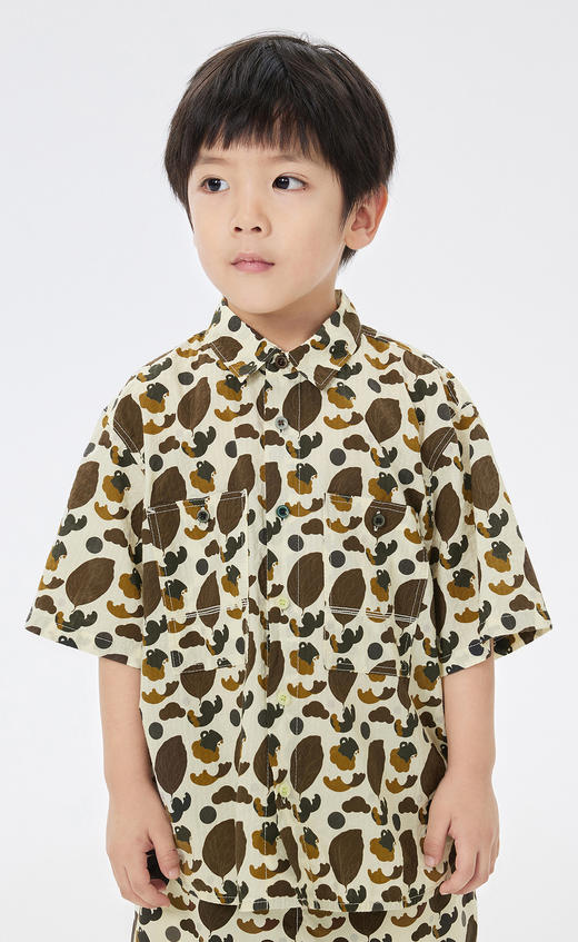 jnby  23年夏款   全棉轻薄细腻短袖衬衣  1N5214130 商品图6