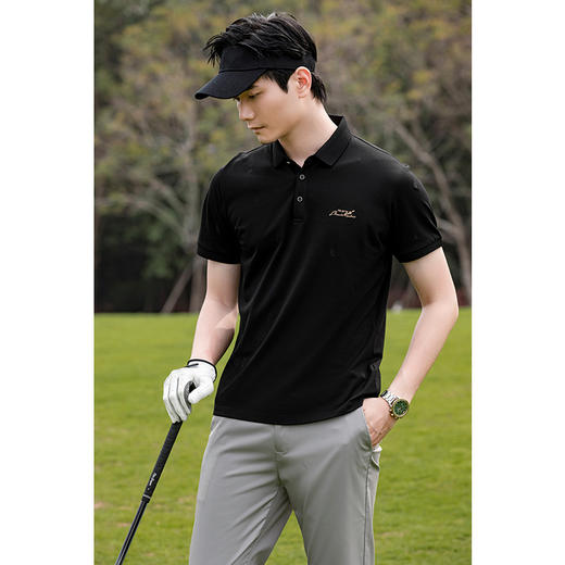 【断码清仓】HX 夏季翻领短袖T恤Y102320043101POLO杉 商品图2