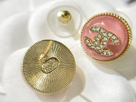 CHANEL香奈儿 双c粉耳钉耳环 商品图3