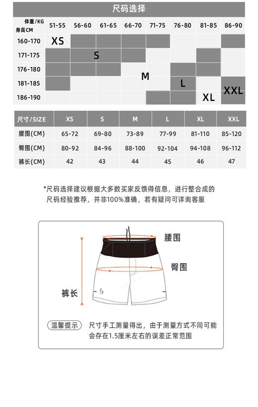 「轻盈腰包裤」飞比特男士腰包短裤5英寸新款跑步健身马拉松短裤 商品图3