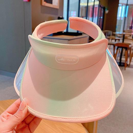 【爆款超低价预售 急单慎拍】儿童空顶防晒帽宝宝遮阳帽夏季度假男女户外渐变防紫外线大檐帽子 商品图2