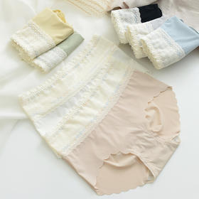 【中高腰蕾丝无痕内裤6条】5A抗菌底档 亲肤透气 不夹臀 不卡档 轻松贴身 工厂直发 22023