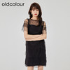 oldcolour夏新款设计感小众气质宽松蕾丝蛋糕连衣裙O21101153 商品缩略图3