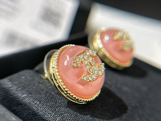 CHANEL香奈儿 双c粉耳钉耳环 商品图2