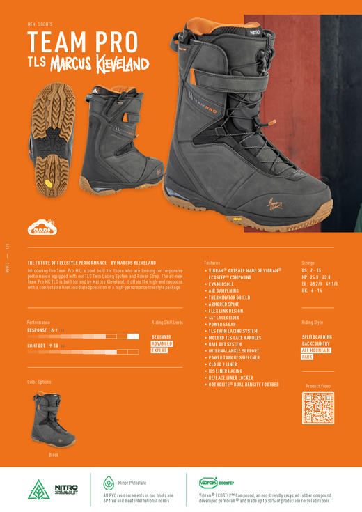 Nitro 23-24 【TEAM PRO MK TLS】 男款雪鞋 Black 商品图1