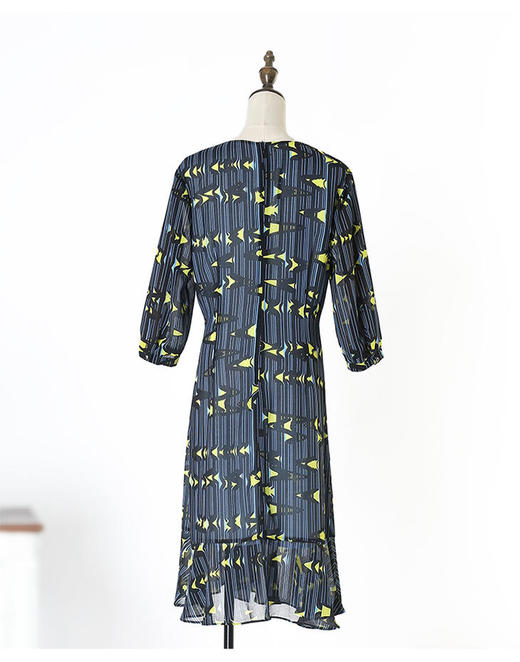 【狂欢返场，不退换】 CAIXUAN采轩几何印花连衣裙C086201B01 商品图2