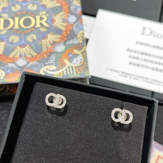 DIOR迪奥CD满钻耳钉耳环 商品图5
