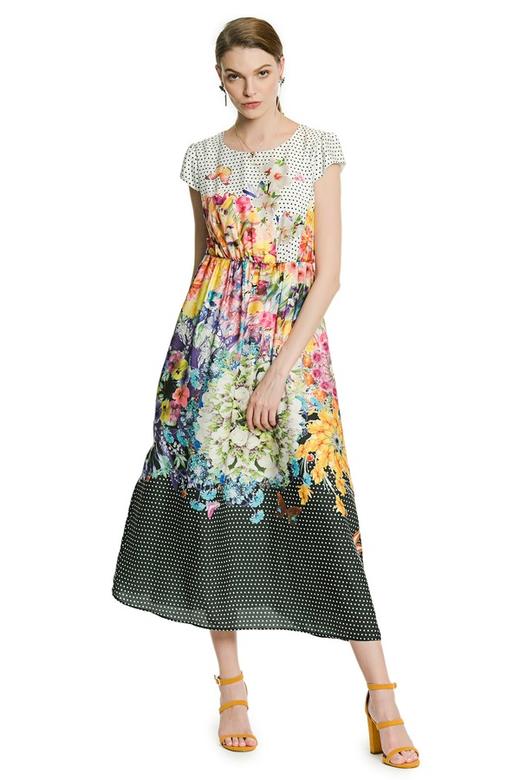 BIQI碧琦 数码印花波点连衣裙 3112 商品图0