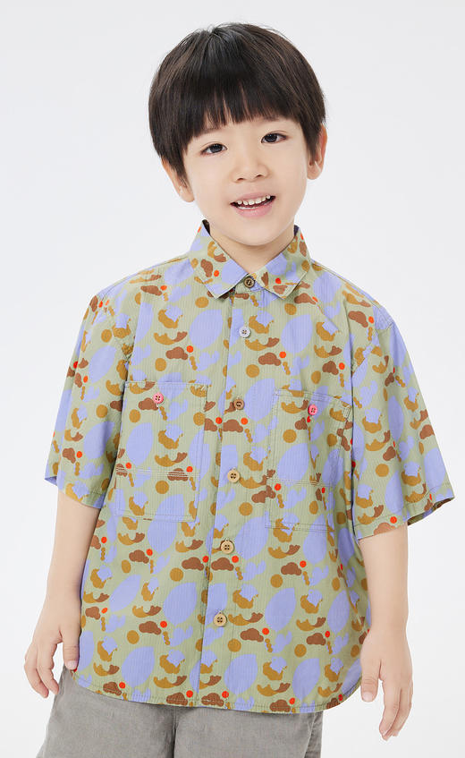 jnby  23年夏款   全棉轻薄细腻短袖衬衣  1N5214130 商品图9