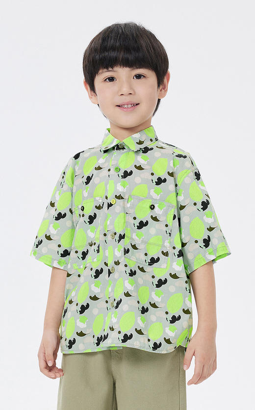 jnby  23年夏款   全棉轻薄细腻短袖衬衣  1N5214130 商品图3