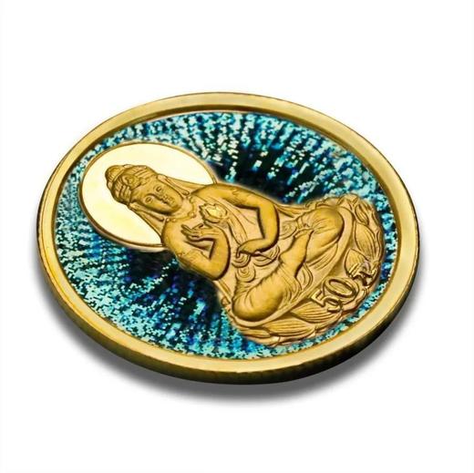 预定！幻彩观音3.11克足金纪念币，带央行证书！ 商品图4