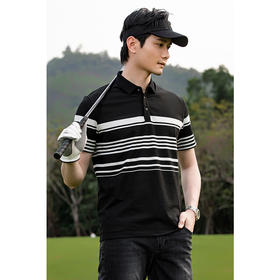 HX 夏季翻领短袖T恤Y102320127101POLO杉
