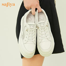 Safiya/索菲娅2023春季新品潮流百搭镂空网面松糕厚底休闲板鞋 SF31112436