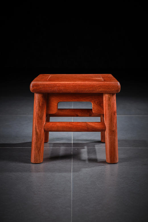 红桥红  家具严选  缅甸花梨（大果紫檀）【28小富贵凳】 商品图5