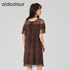 oldcolour夏新款设计感小众气质宽松蕾丝蛋糕连衣裙O21101153 商品缩略图4