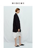HIDEMI 清透艺术感微褶皱双排扣超薄西装外套 黄油色/黑色 商品缩略图2