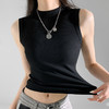 【买1送1】无袖圆领螺纹背心  两侧双锁边遮副乳 弯腰不走光 外穿内搭 一件搞定 自由舒适 商品缩略图3