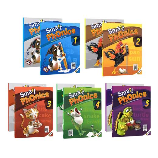 【麦凯思图书】原版进口新版smart phonics少儿英语学生字母发音寒暑假短期专项零基础儿童启蒙培训教材自然拼读smartphonics 商品图1